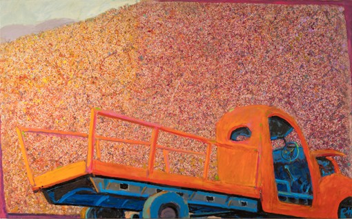 George Haynes, Playground, 2020, acrylic and oil on canvas, 90 x 105cm