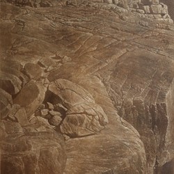 Tony Windberg, Bridge (detail), 2024, engraved earth pigments on board, 51 x 40.5cm (Panel 1)