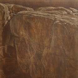 Tony Windberg, Bridge (detail), 2024, engraved earth pigments on board, 51 x 40.5cm, (Panel 4)