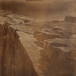 Tony Windberg, Bridge (detail), 2024, engraved earth pigments, 51 x 40.5cm (Panel 5)