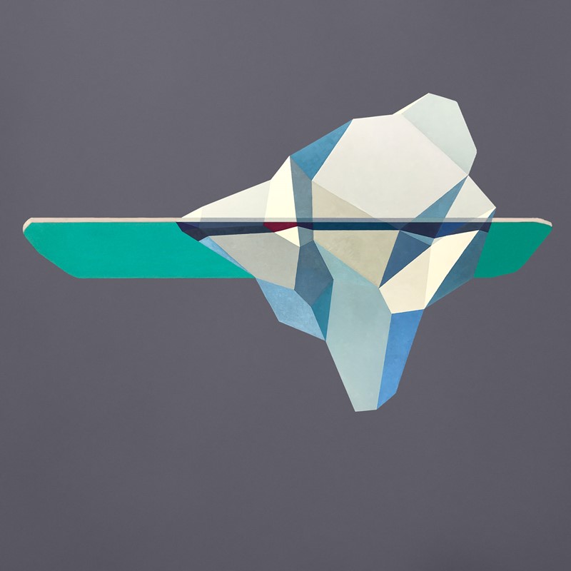 Iceberg, 2017, oil on Belgian linen, 203 x 203cm