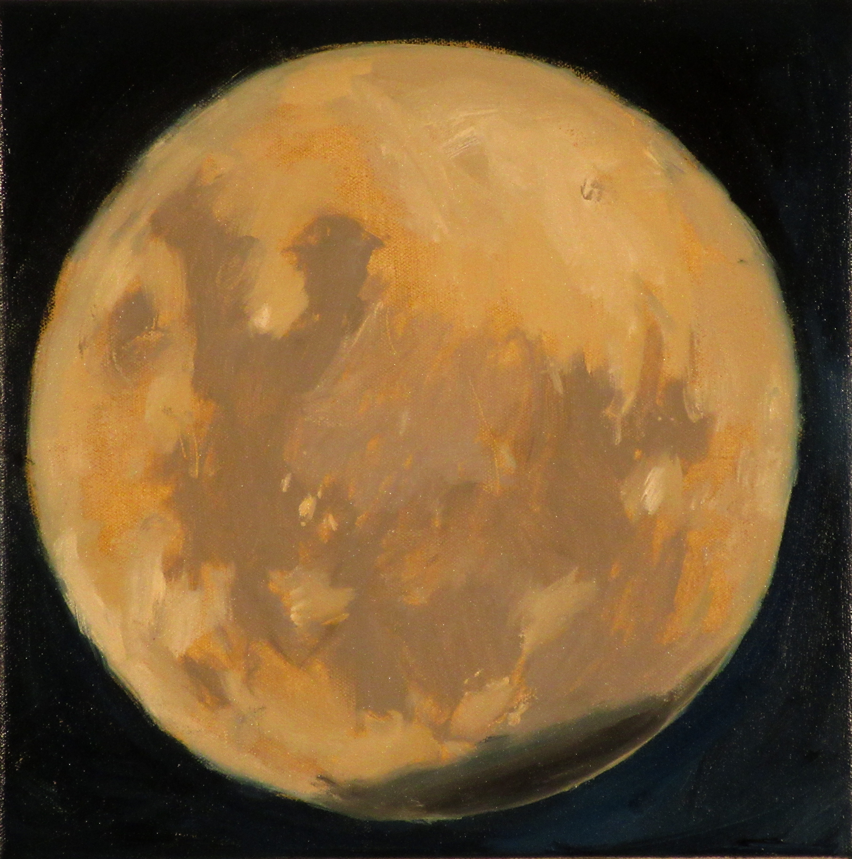 Kevin Robertson, Eclipse, 2018, oil on canvas, 30.5 x 30.5cm