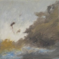 Kevin Robertson, Evening Cloud Study, 2018, oil on canvas, 30.5 x 30.5cm