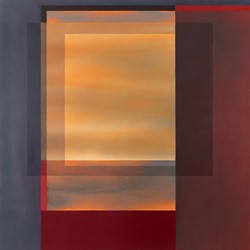 Jeremy Kirwan-Ward, View with a Room 5, 2017, acrylic on canvas, 110 x 110cm