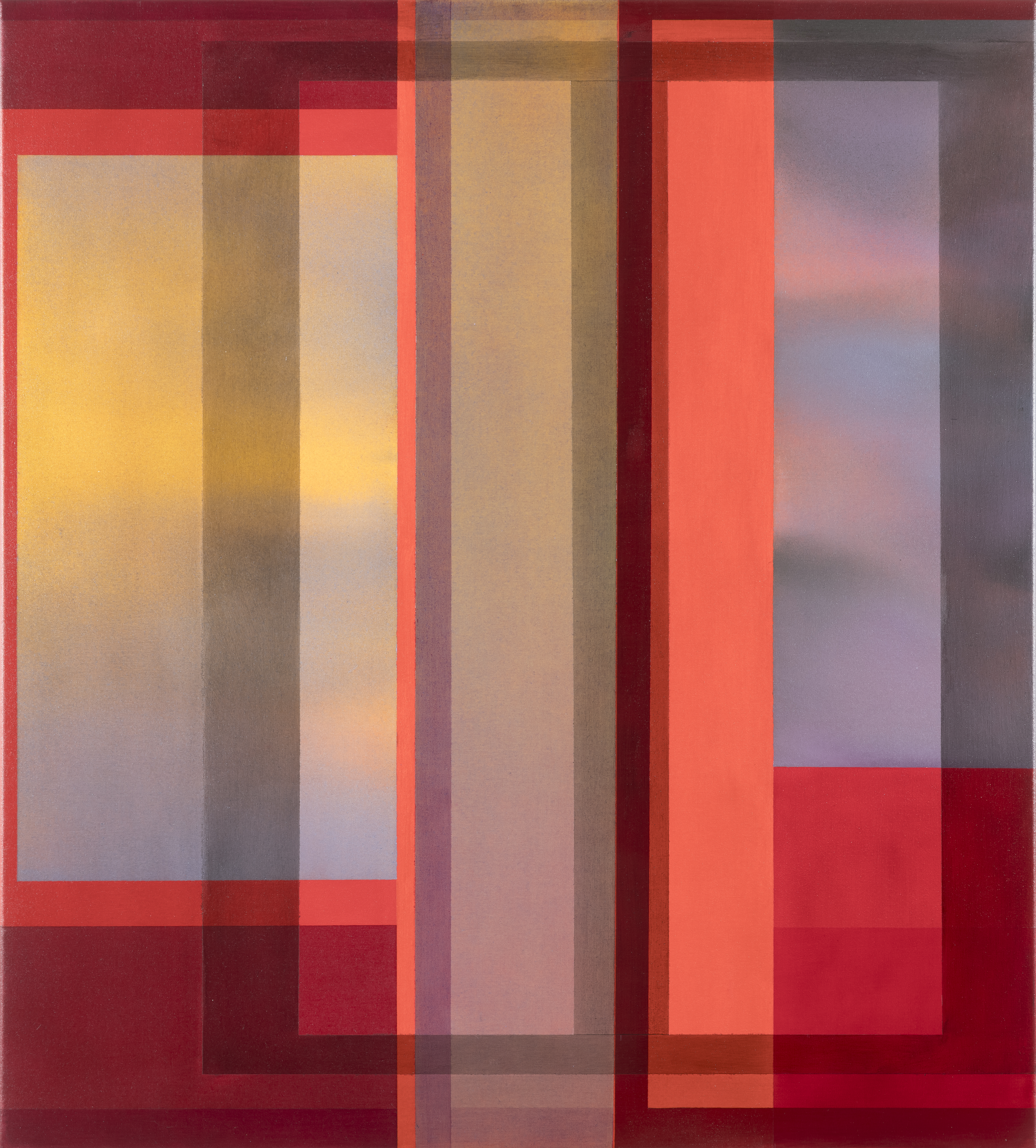 Jeremy Kirwan-Ward, View with a Room 7, 2017, acrylic on canvas, 102 x 91.5cm