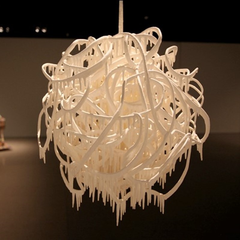 Alex Spremberg, Clew 2013-2016, enamel on wire, 60 x 60 x 60cm