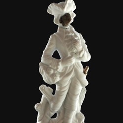 Olga Cironis, Beyond the Ruin, 2016, porcelain ornament, fabric, 30 x 10 x 10cm on metal stand 110 x 20 x 20cm