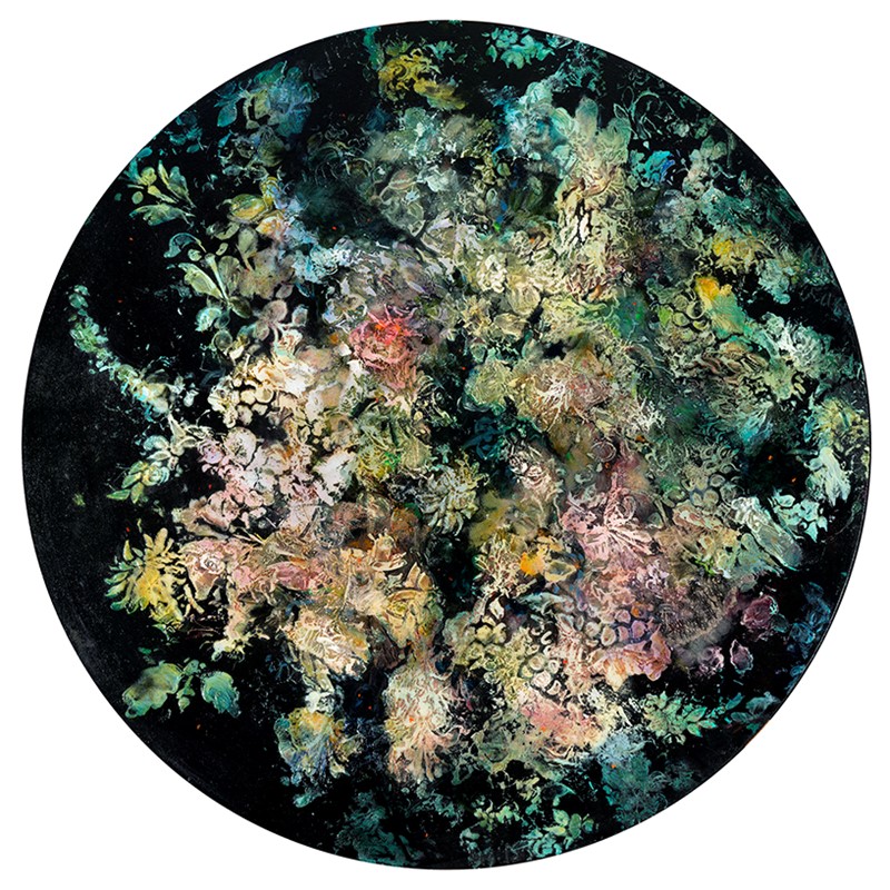 Cogitatio 8, 2017, acrylic and oil on board, 75cm