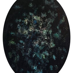 Angela Stewart, Sapience 9, 2017, oil and acrylic on board, 90 x 68cm