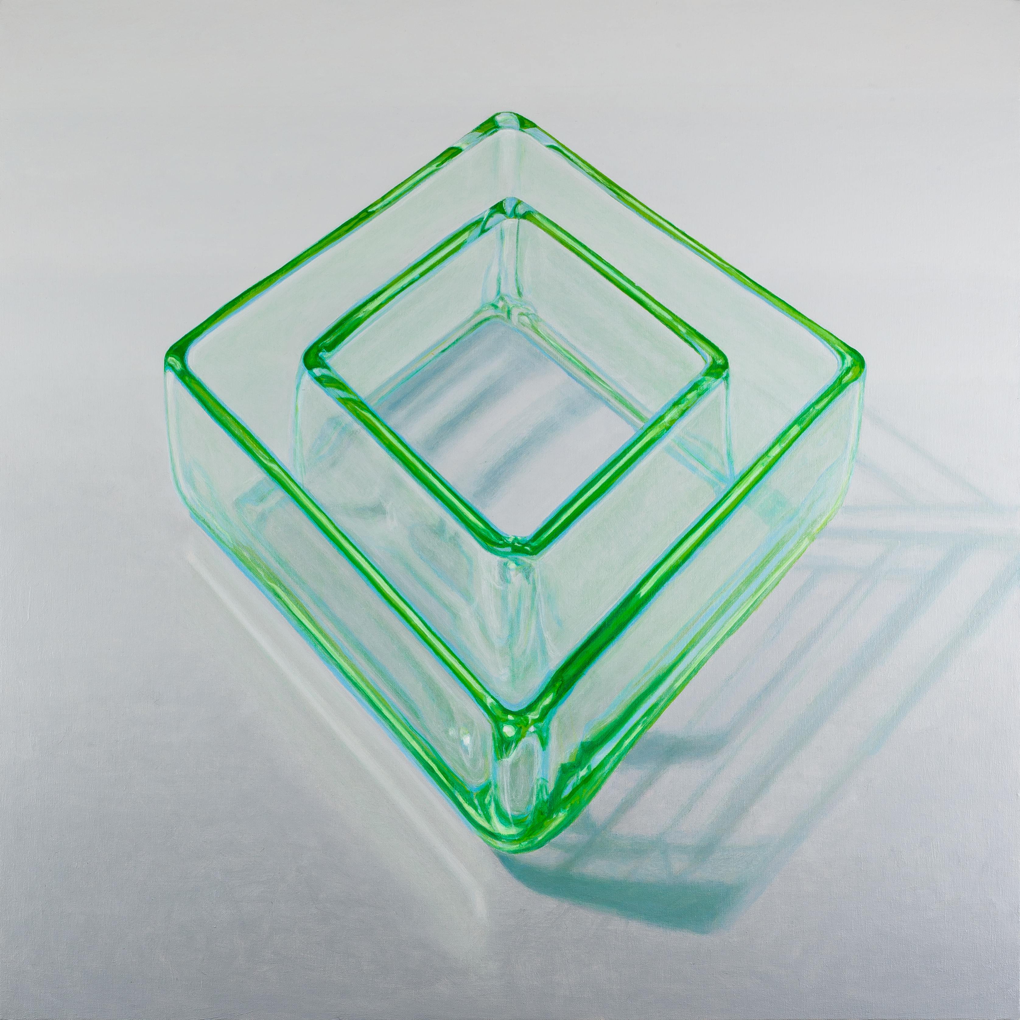 Ron Nyisztor, Cascade Luminous, 2017, oil on canvas, 75 x 75cm