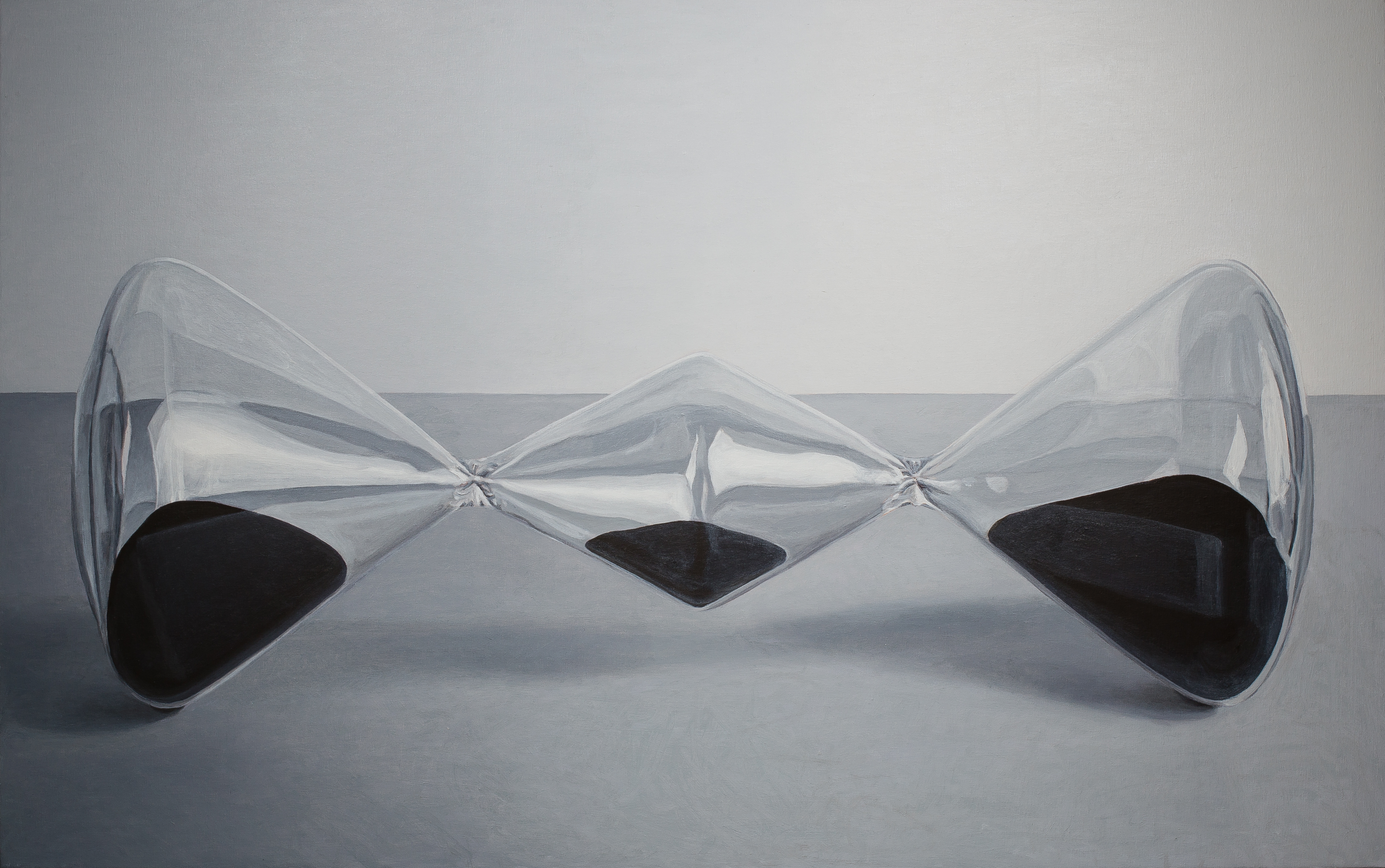 Ron Nyisztor, Past Present Future, 2017, oil on canvas, 76 x 112cm