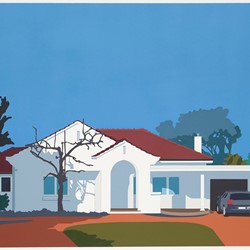 Joanna Lamb, House 072017, 2017, acrylic on paper, 48 x 75cm