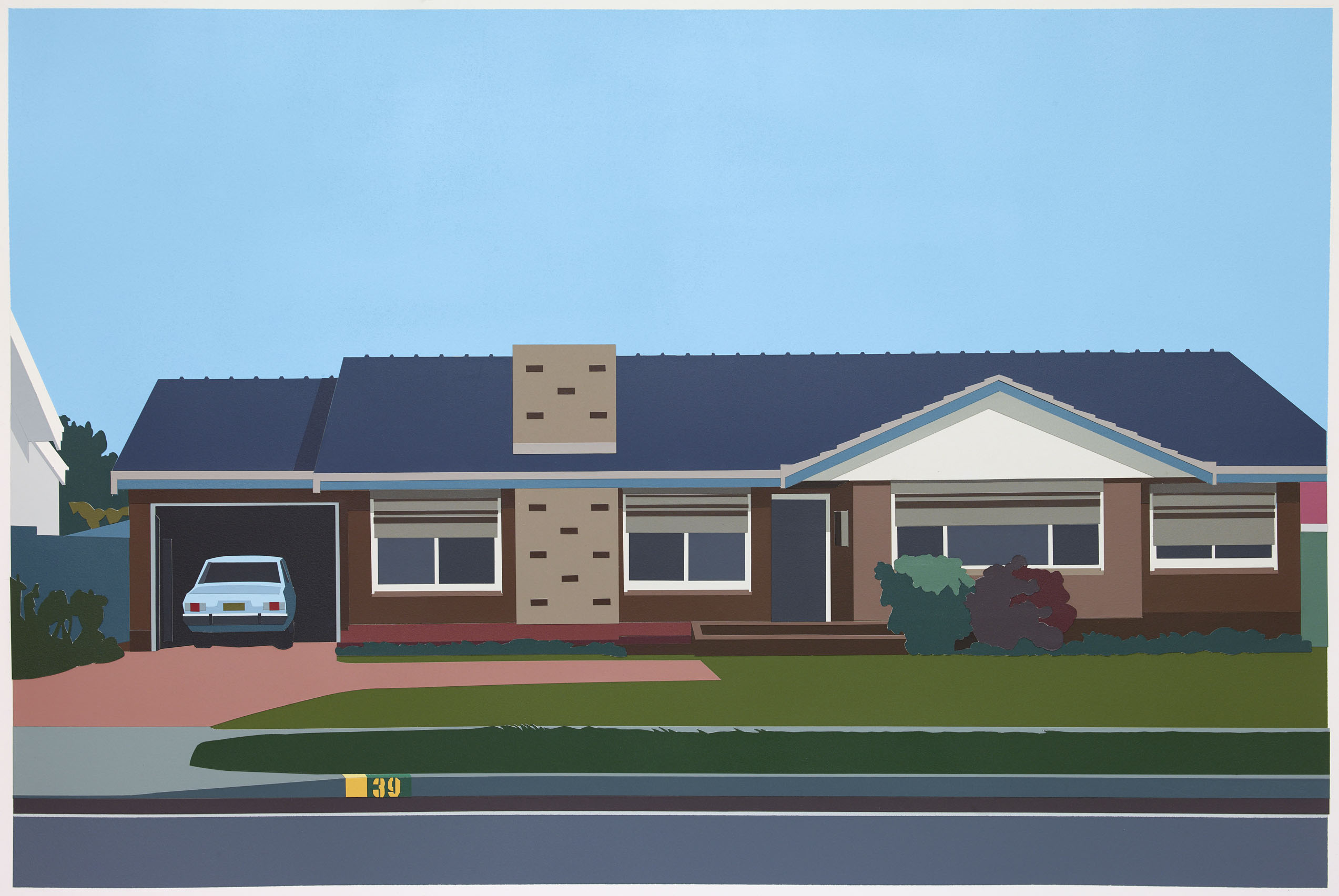 Joanna Lamb, House 062017, 2017, acrylic on paper, 50 x 75cm