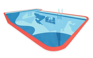 Joanna Lamb, Pool 3, 2016, 25 x 49cm