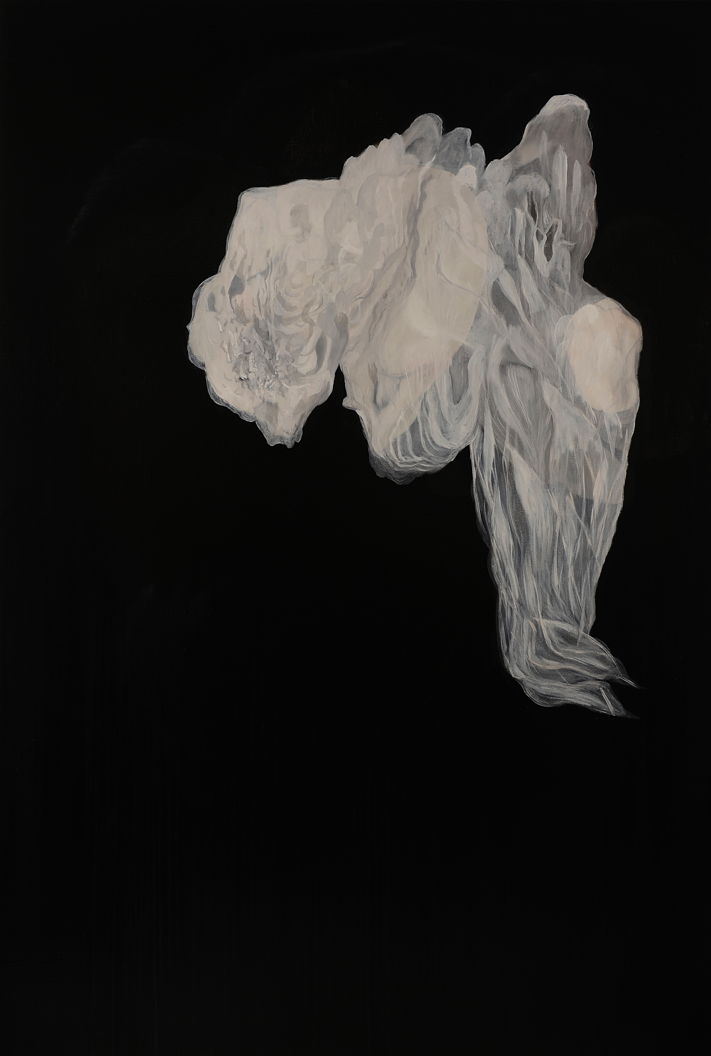 Paul Uhlmann, Reverberations, 2017, oil on canvas, 180 x 122cm