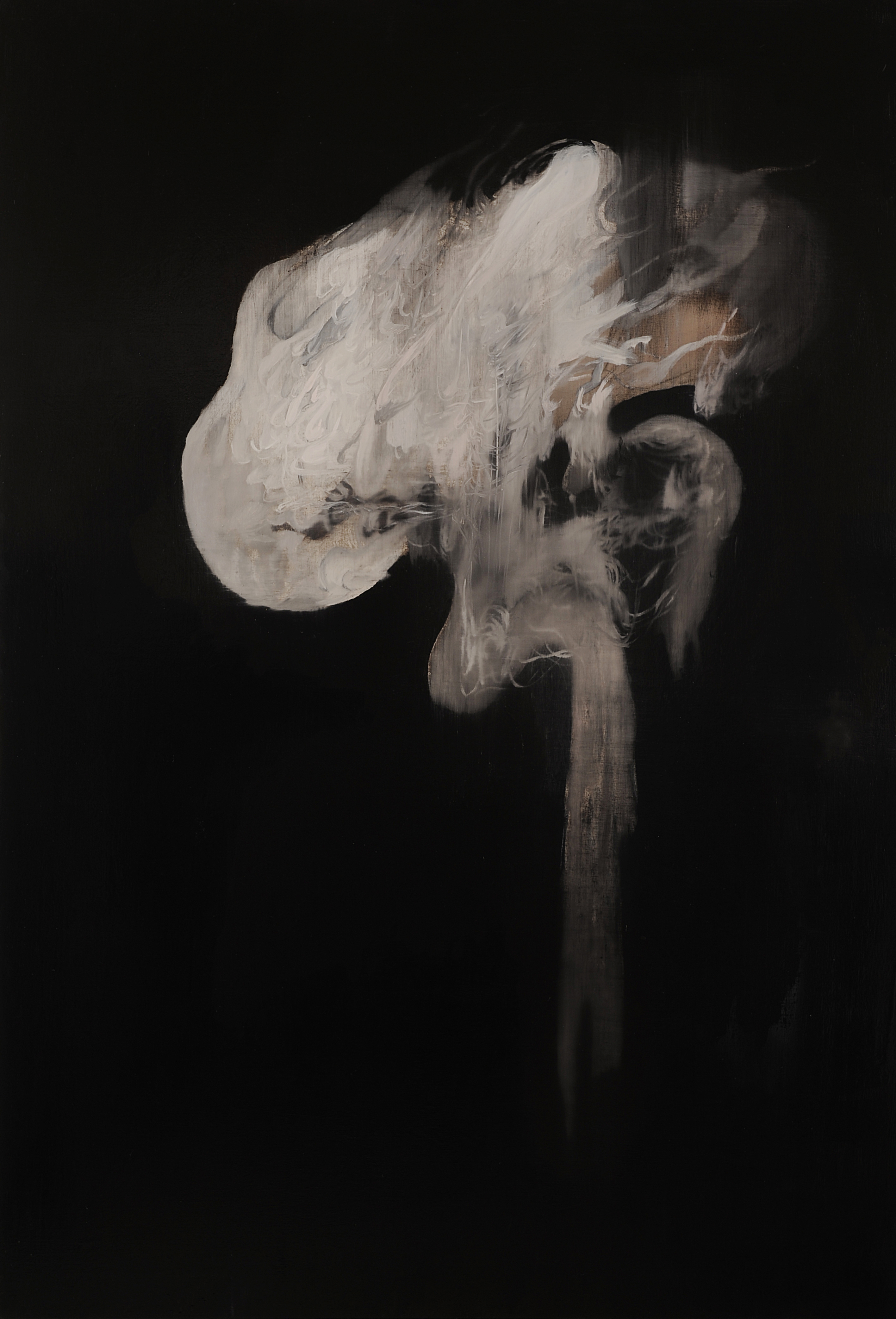 Paul Uhlmann, Reverberations IV, 2017, oil on canvas, 180 x 122cms