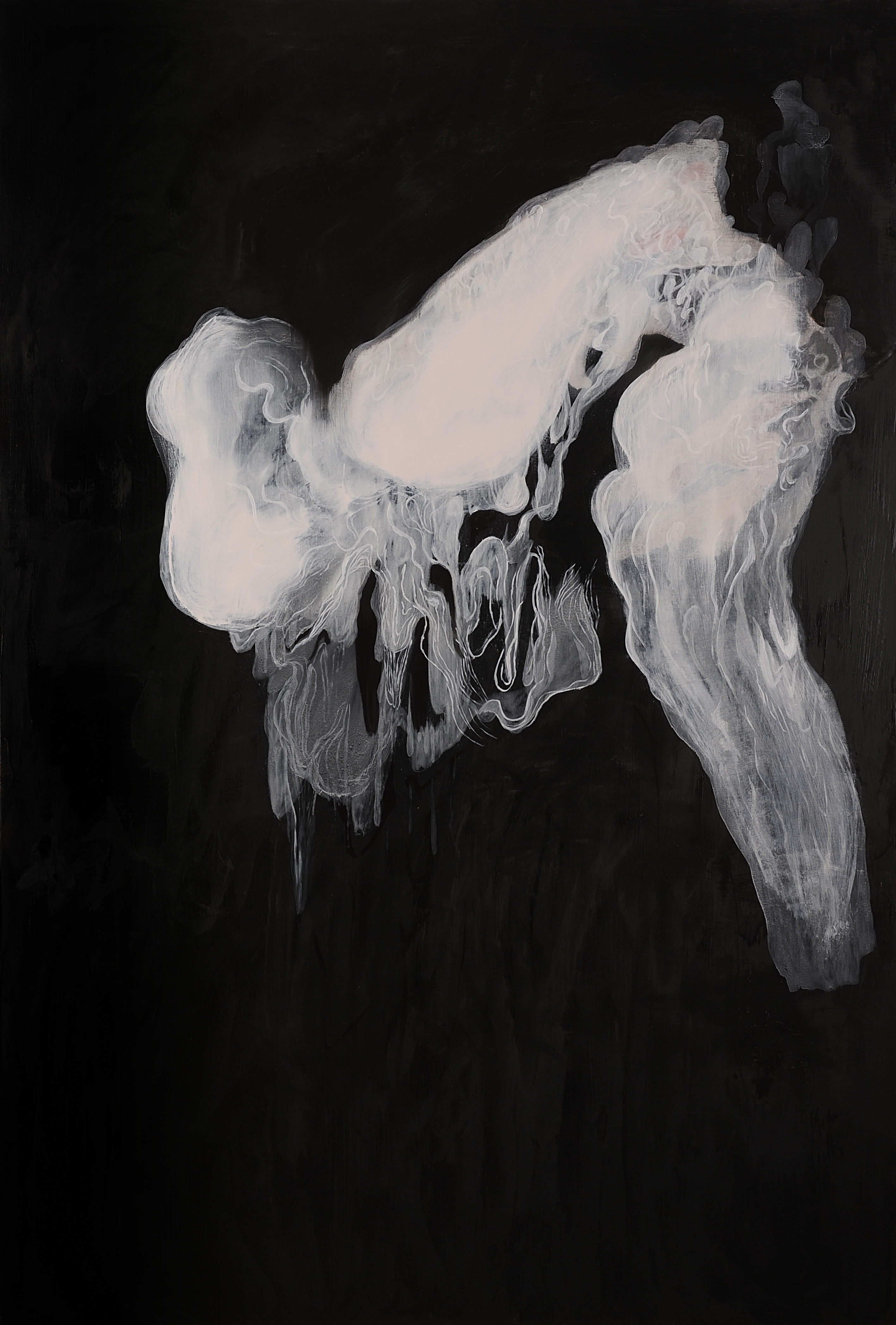 Paul Uhlmann, Reverberations V, 2017, oil on canvas, 180 x 122cms. Art Gallery of Western Australia