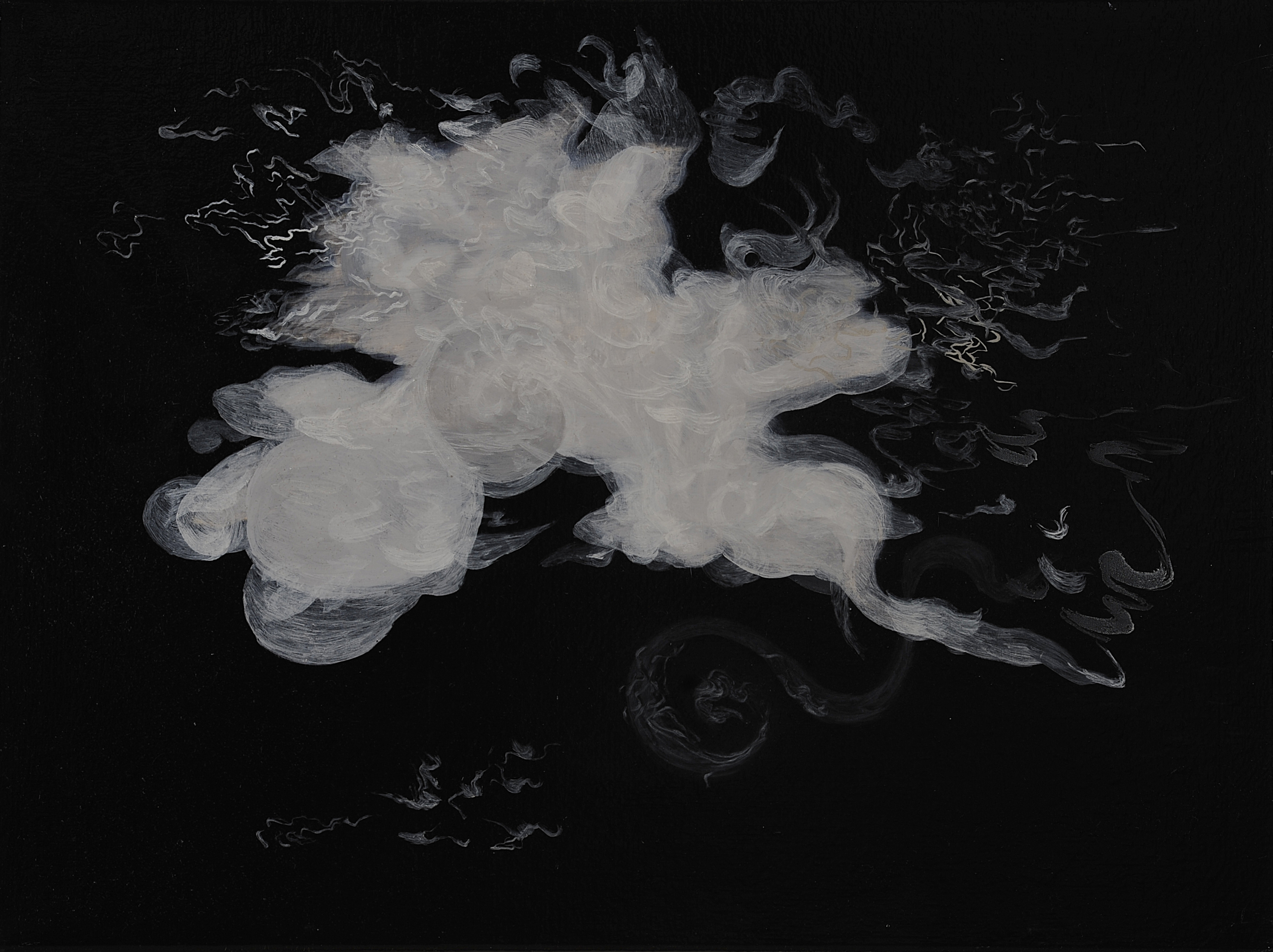 Paul Uhlmann, Reverberations VIII, 2017, oil on canvas, 46 x 61cm