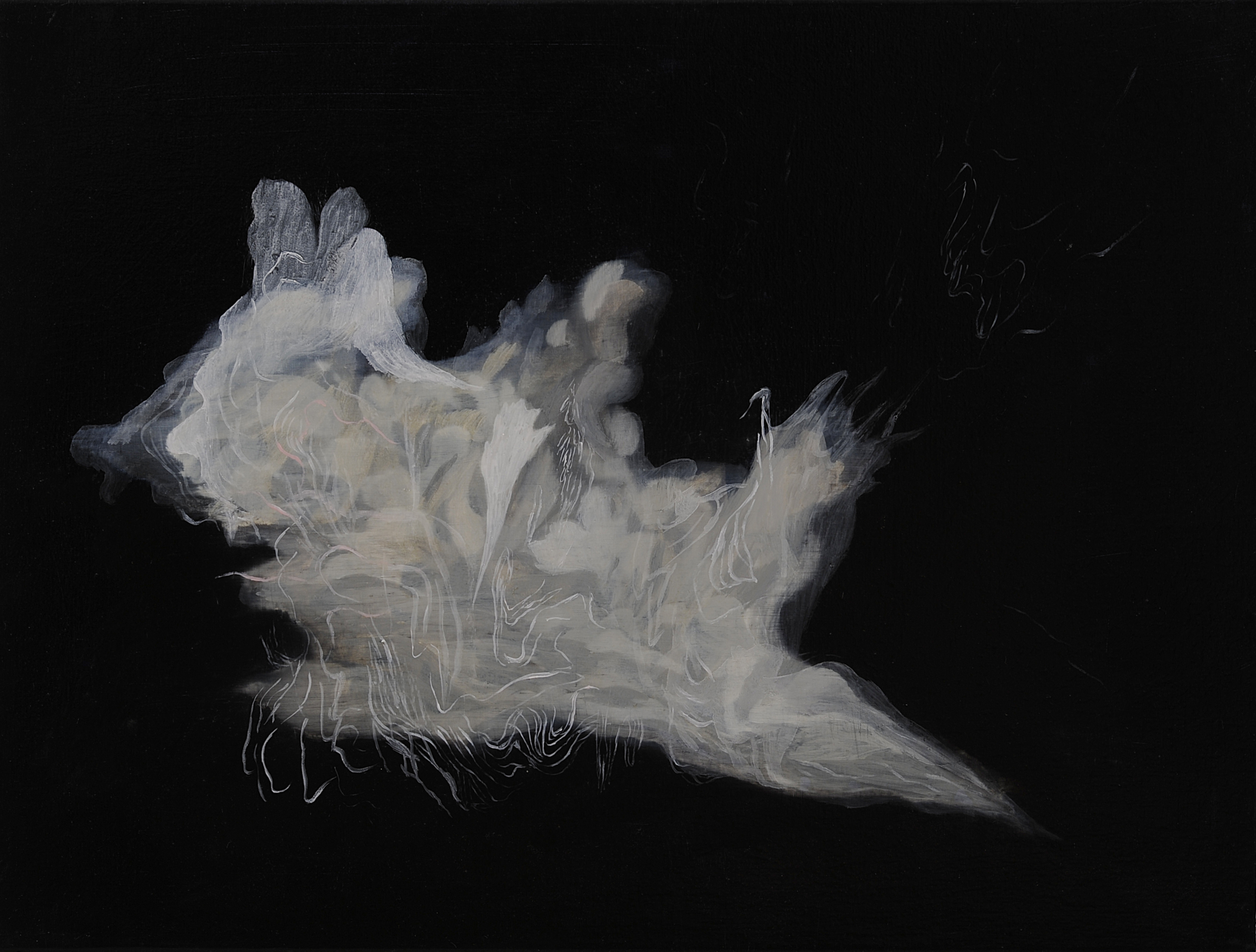 Paul Uhlmann, Reverberations VII, 2017, oil on canvas, 46 x 61cm