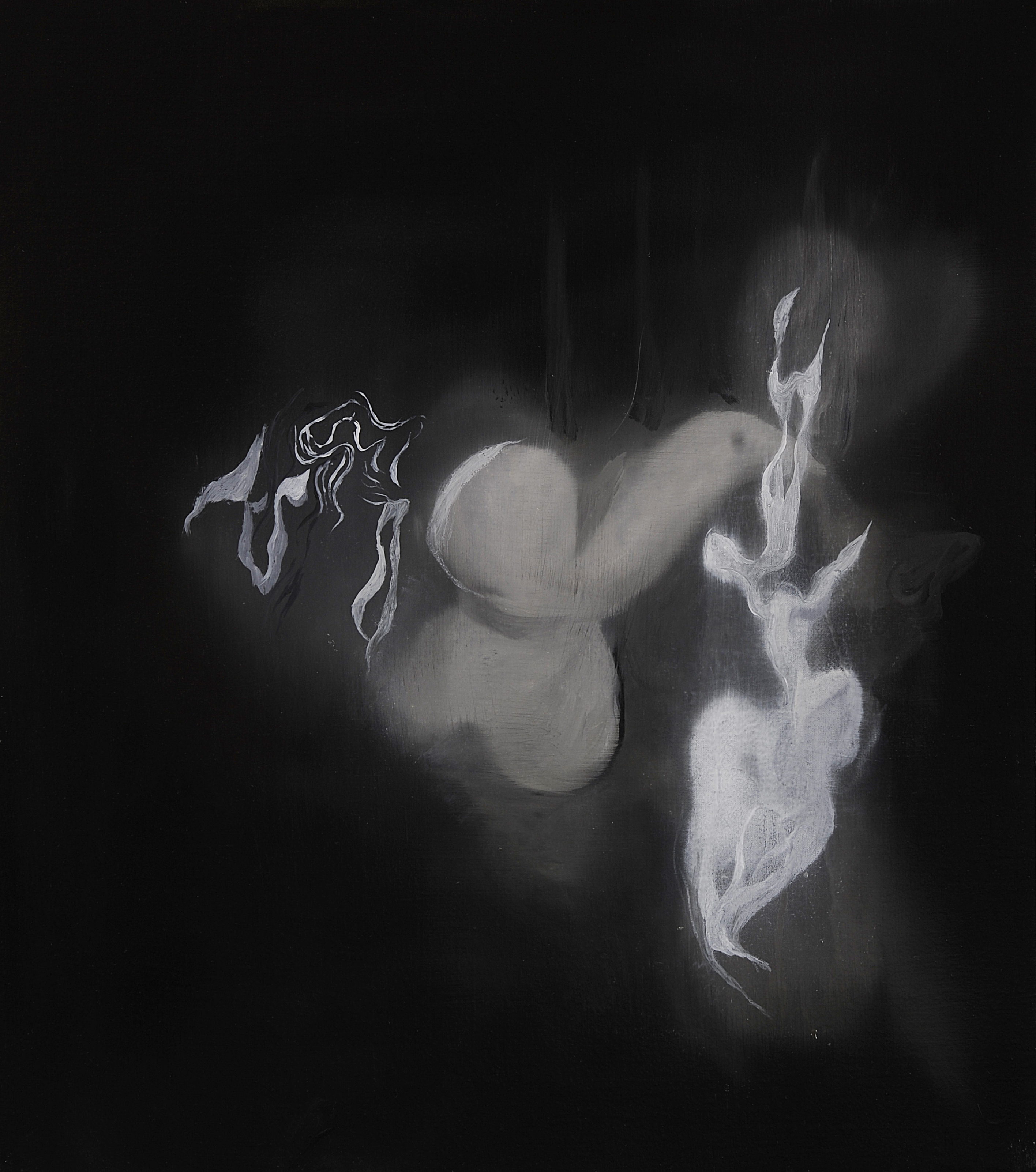 Paul Uhlmann, Reverberations XIII, 2017, oil on canvas, 46 x 41cm