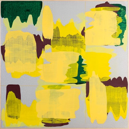 Giles Hohnen, 2017, #13 (Times Like These), oil on composite board, 122 x 122cm