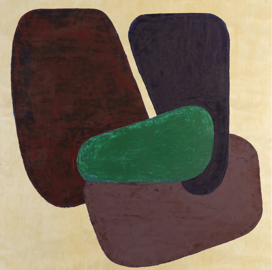 Giles Hohnen, 2017#5 (Times Like These), oil on birch panel, 90 x 90cm