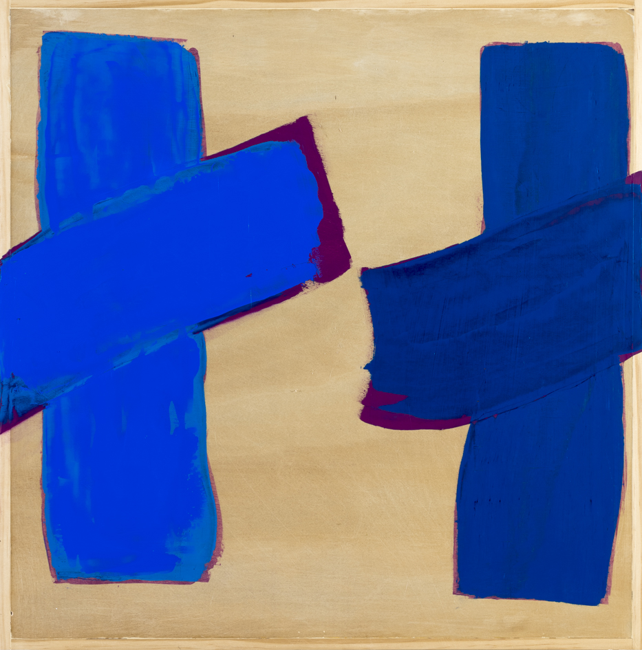 Giles Hohnen, 2017#7 (Times Like These), oil on hoop pine faced composite panel, 61 x 61cm