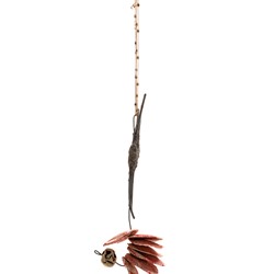 Susan Flavell, Shell Money, ceramics, found necklace, fencing wire from Beeliar wetlands, papier mache, glue, 44 x 10 x 6cm. Courtesy Art Collective WA.jpg