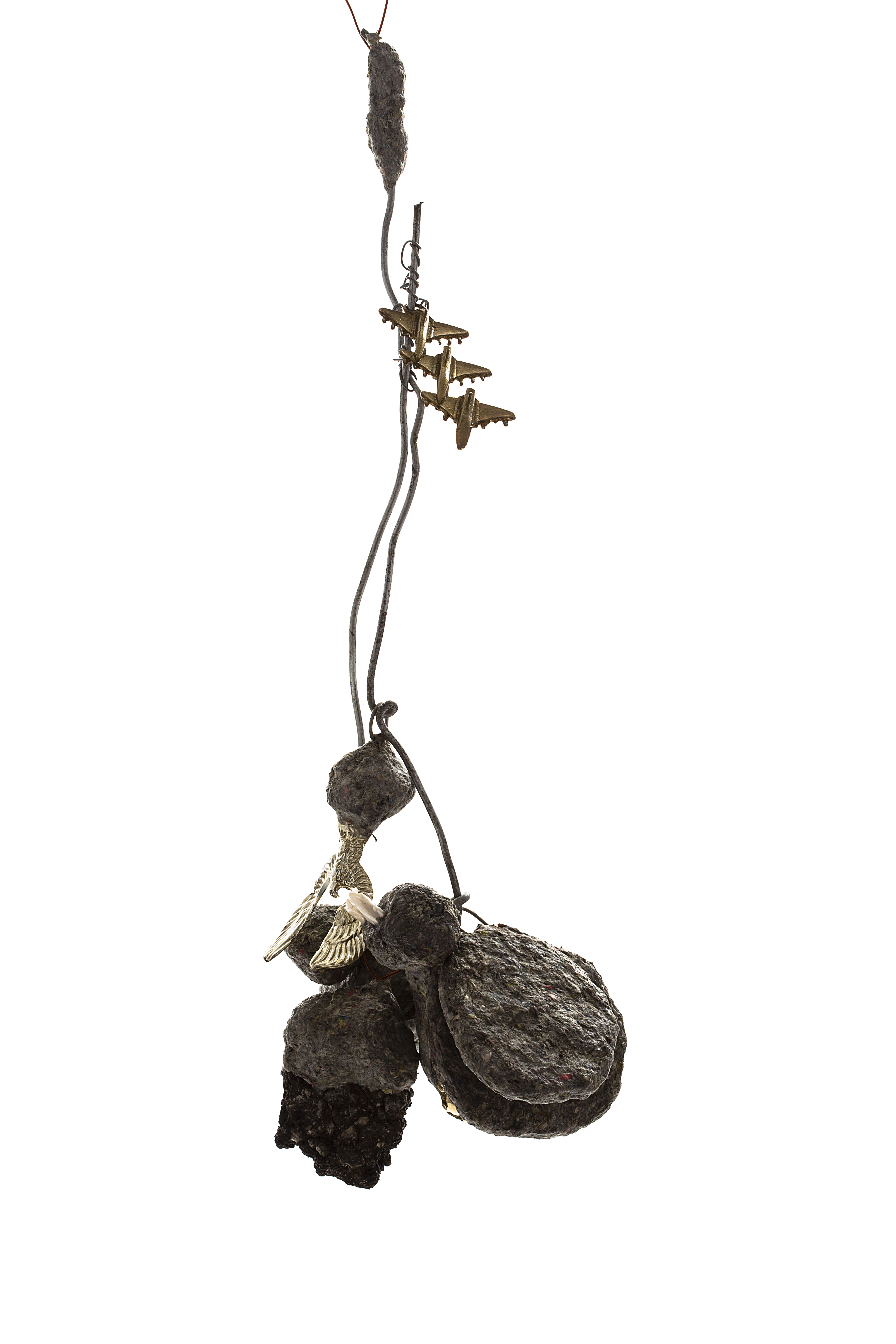 Susan Flavell, War Planes, 2018, mixed media, 40 x 14 x 10cm