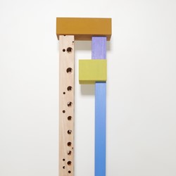 Theo Koning, Heirloom Stack #2, 2017, paint on wood, 129 x 38 x 20cm