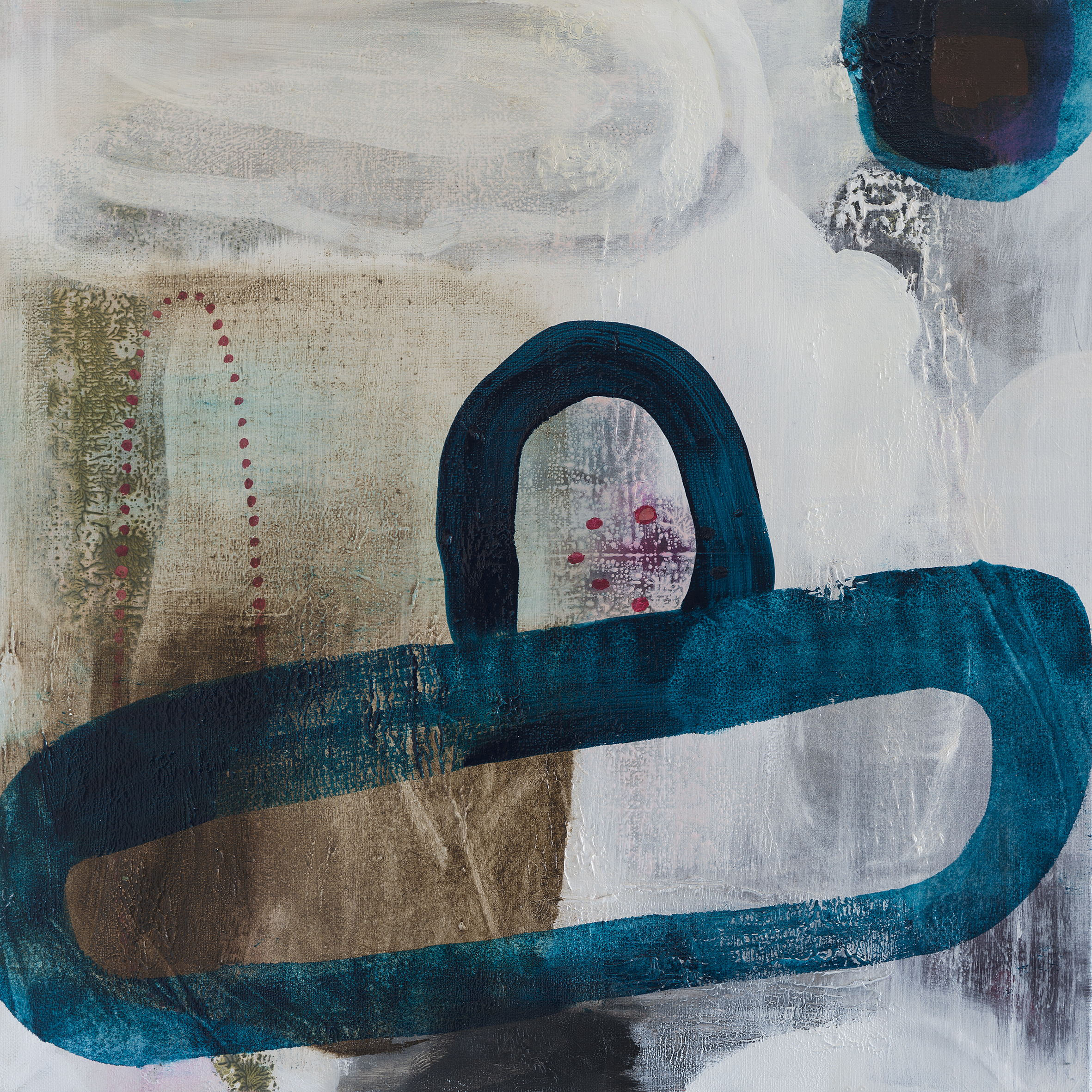 Jo Darbyshire, Let it Go 1 (Boat), 2018, oil on canvas, 50 x 50cm