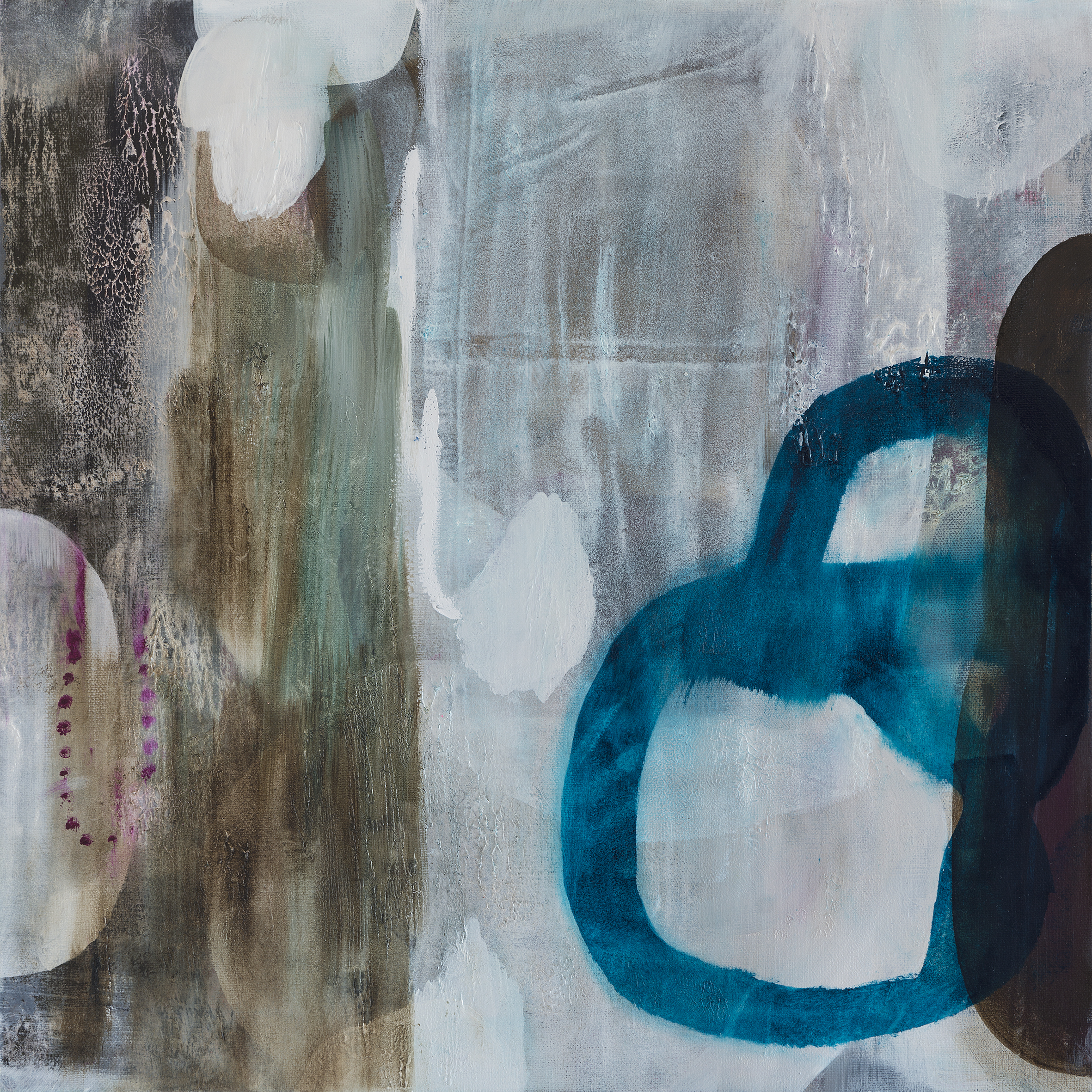 Jo Darbyshire, Let it Go 2 (Love), 2018, oil on canvas, 50 x 50cm