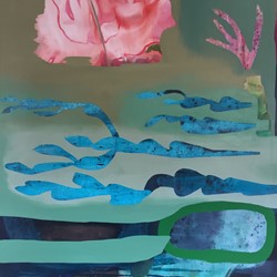 Jo Darbyshire, The Glorious Decline – Rose, 2018, oil on canvas, 180 x 140cm