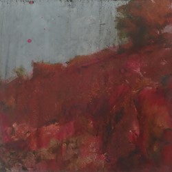 Merrick Belyea, Rottnest Landscape #8, 2015, oil on board, 40 x 40cm
