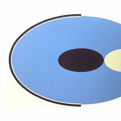 Helen Smith, Blue Highway 37, 2018, oil on canvas, 137 x 213cm