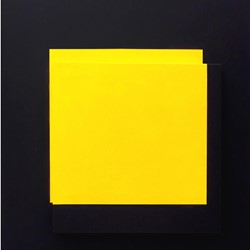 Helen Smith, Yellow and Black Assemblage, 2018, oil on canvas and linen, 90 x 60 x 6cm