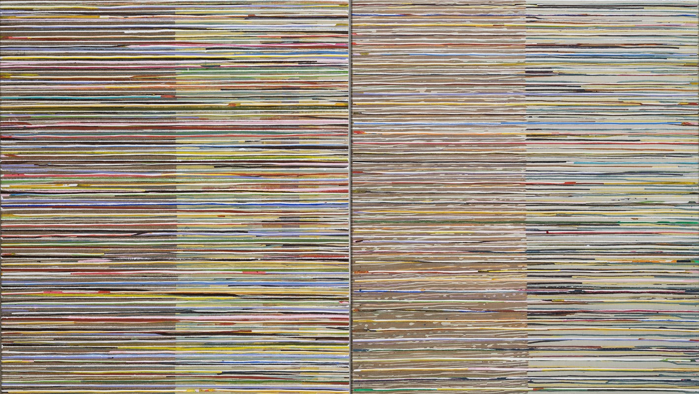 Eveline Kotai, Middle Ground, 2016, Giclee print on linen, 152 x 182cm (2 panels)