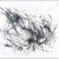 Jon Tarry, Perth Runway Sound Drawing, pencil on paper, 56 x 75cm
