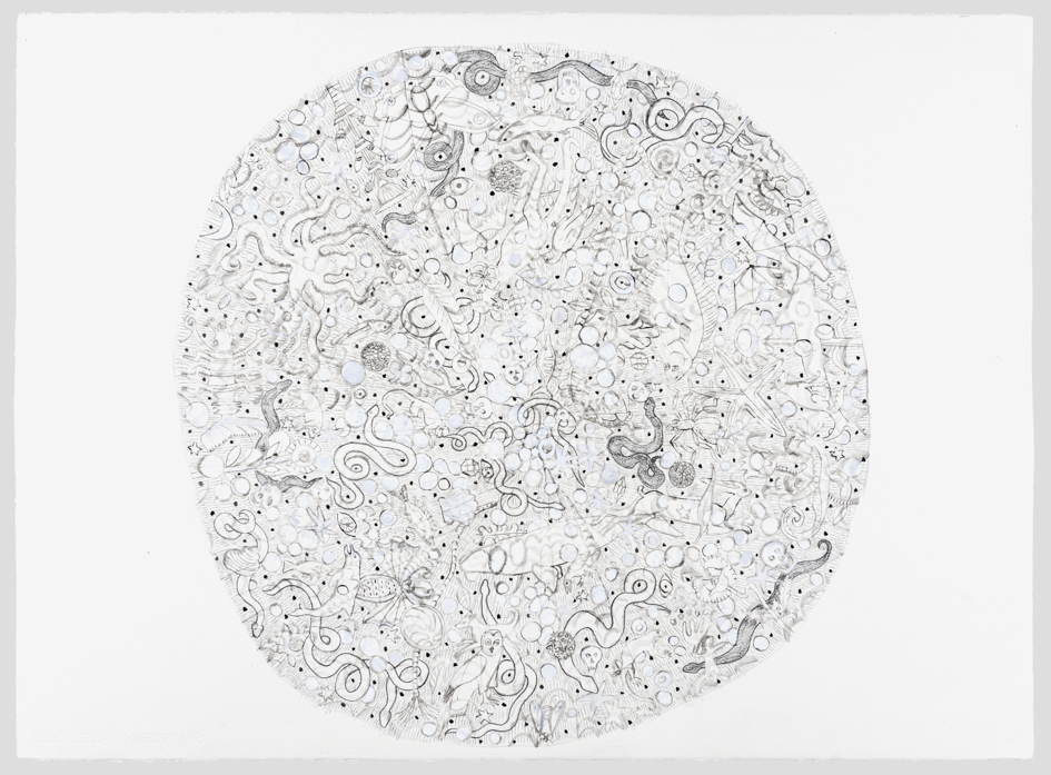 Susan Flavell, Pond, watercolour and pencil on paper, 56 x 75cm