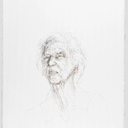 Angela Stewart, Nancy, sepia pencil on paper, 75 x 56cm
