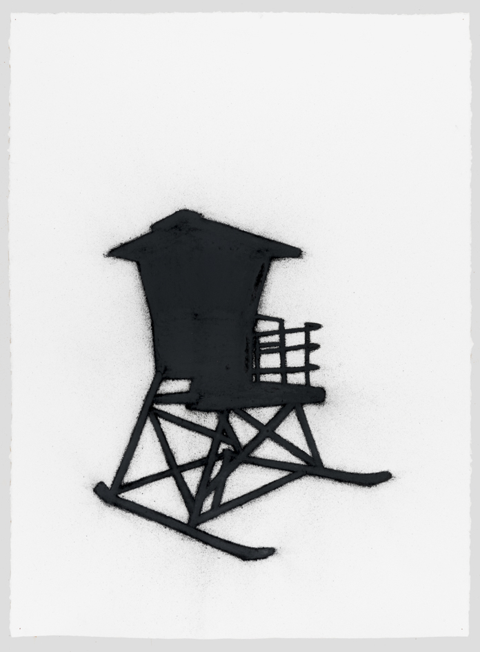 Bevan Honey, Study for SPF, 2017, charcoal on paper, 75 x 56cm