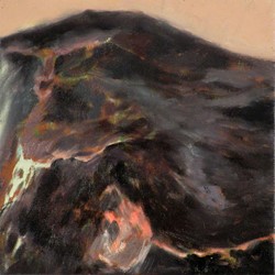 Kevin Robertson, Meteorite Surface View, 2017, oil on canvas, 30.5 x 30.5cm