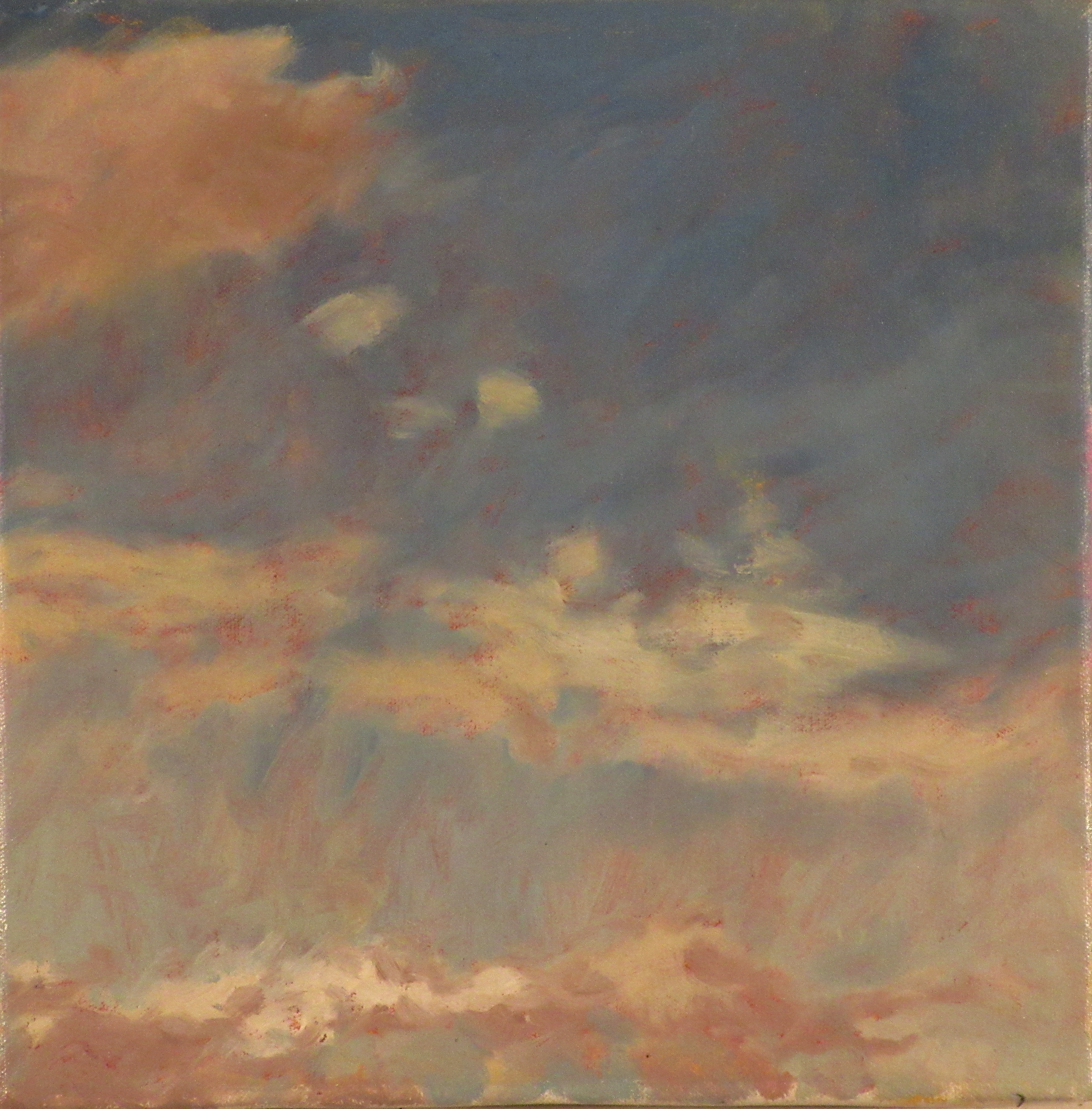 Kevin Robertson, Southern Cloud Study, 2018, oil on canvas, 30.5 x 30.5cm