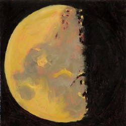 Kevin Robertson, Waxing Gibbous, 2018, oil on canvas, 30.5 x 30.5cm