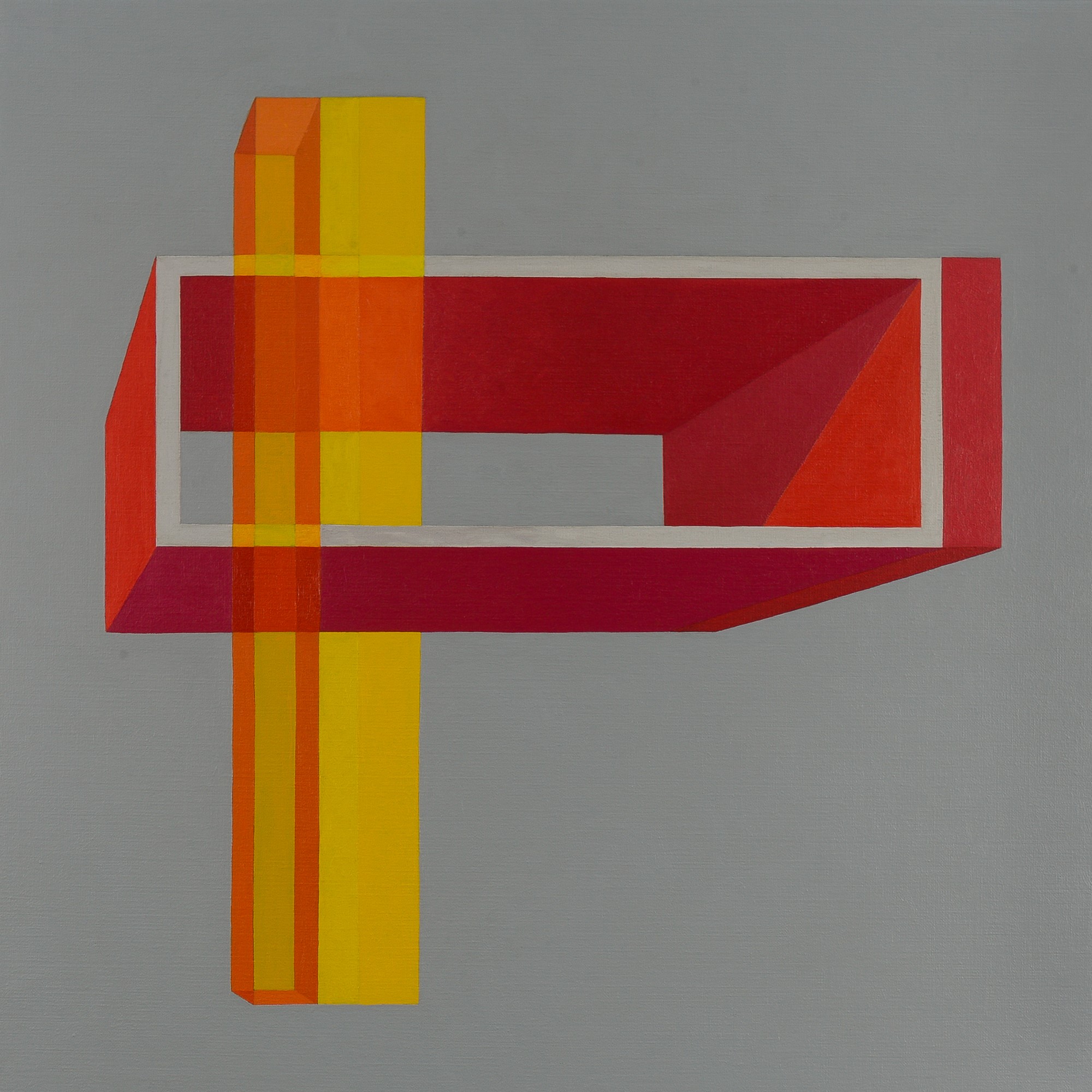 Caspar Fairhall, Transition, 2018, oil on Belgian linen, 82 x 82cm