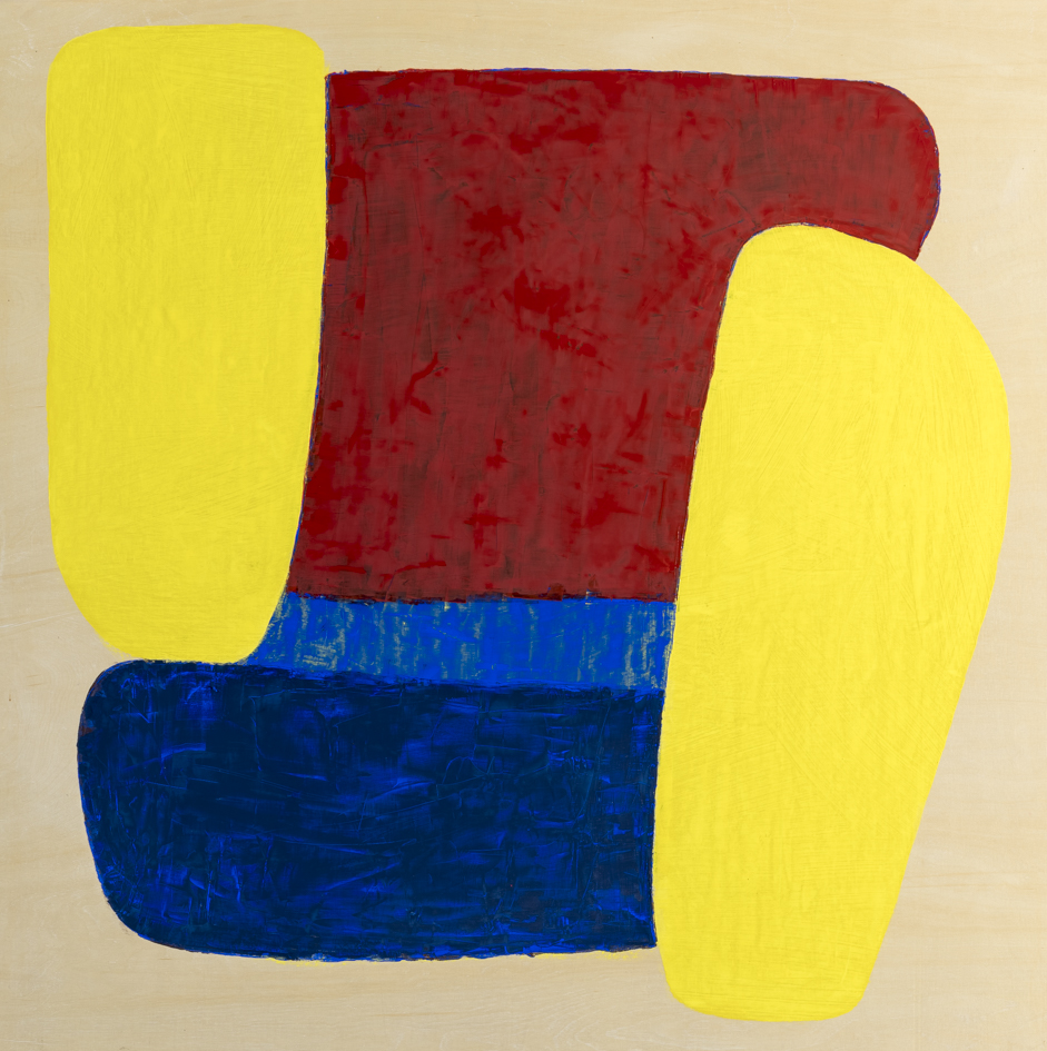 Giles Hohnen, 4 (Times Like These), oil on birch panel, 90 x 90cm