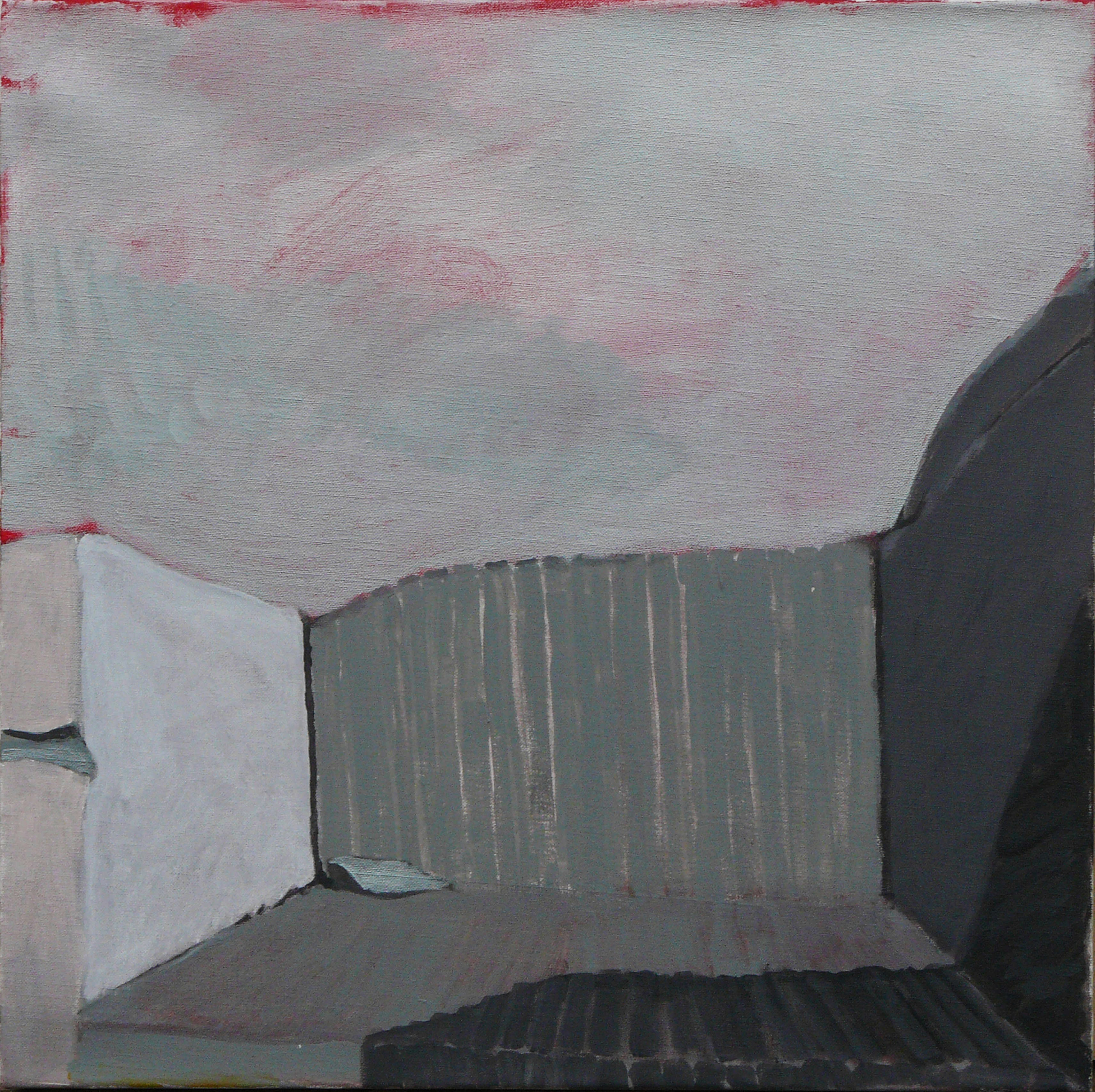 Tim Burns, Early Quarry (Pit 7), acrylic on canvas, 90 x 60cm