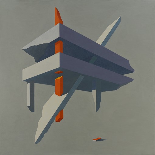 Caspar Fairhall, Remnant, 2017, oil on Belgian linen, 127 x 127cm