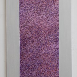 Michele Theunissen, glimpsed #3 (maroon), 2016, artists inks, acrylic, posca pens on canvas, 40 x 30cm