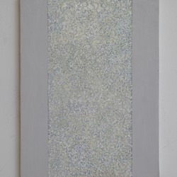 Michele Theunissen, glimpsed #12 (white opal), 2016, artists inks, acrylic, posca pens on canvas, 40 x 30cm
